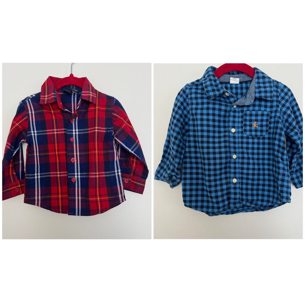Flannel Bundle of 2, babyGap and Nautica